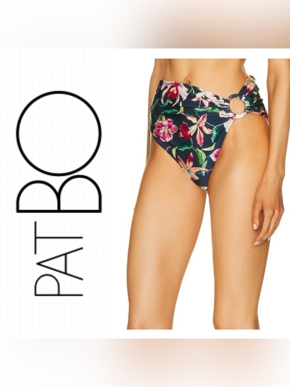 PatBO

Laelia High-Waisted O-Ring Bikini Bottom